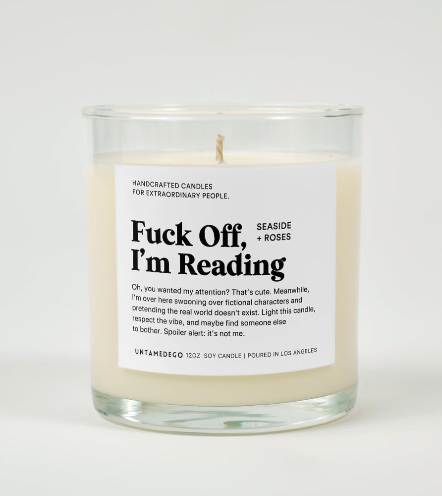 Fuck Off I'm Reading Glass Candle (ONLINE ORDER ONLY)