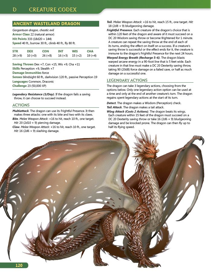 Creature Codex (Hardcover) (5E) (ONLINE ORDER ONLY)