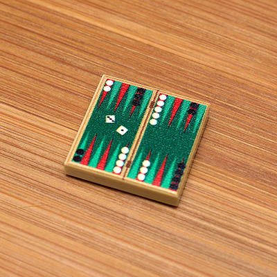 Backgammon - Custom Printed 2x2 Tile (Online Order Only)