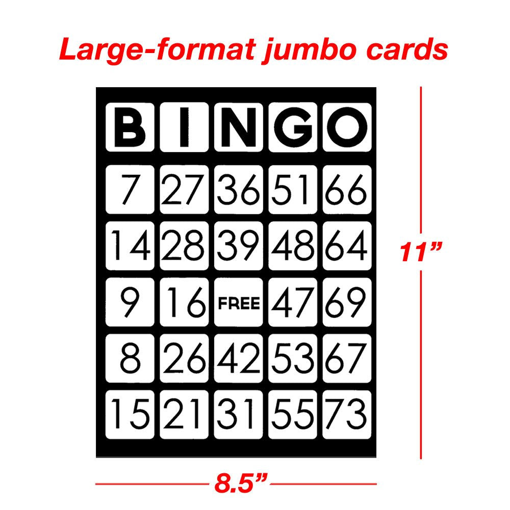 EZ Readers Low Vision Bingo Cards (ONLINE ORDER ONLY)