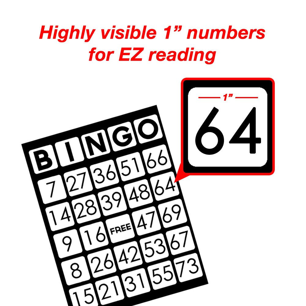 EZ Readers Low Vision Bingo Cards (ONLINE ORDER ONLY)