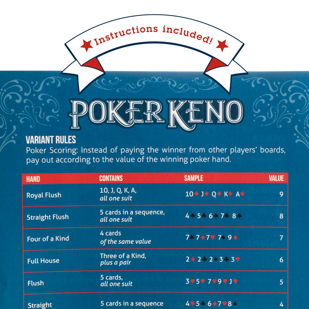 Poker Keno (ONLINE ORDER ONLY)
