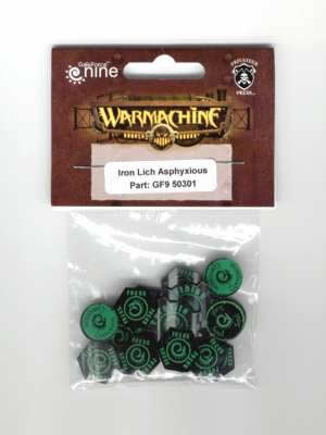 GF950301 Warnachine Warcaster Cryx Iron Lich Asphyxious Tokens (ONLINE ORDER ONLY)