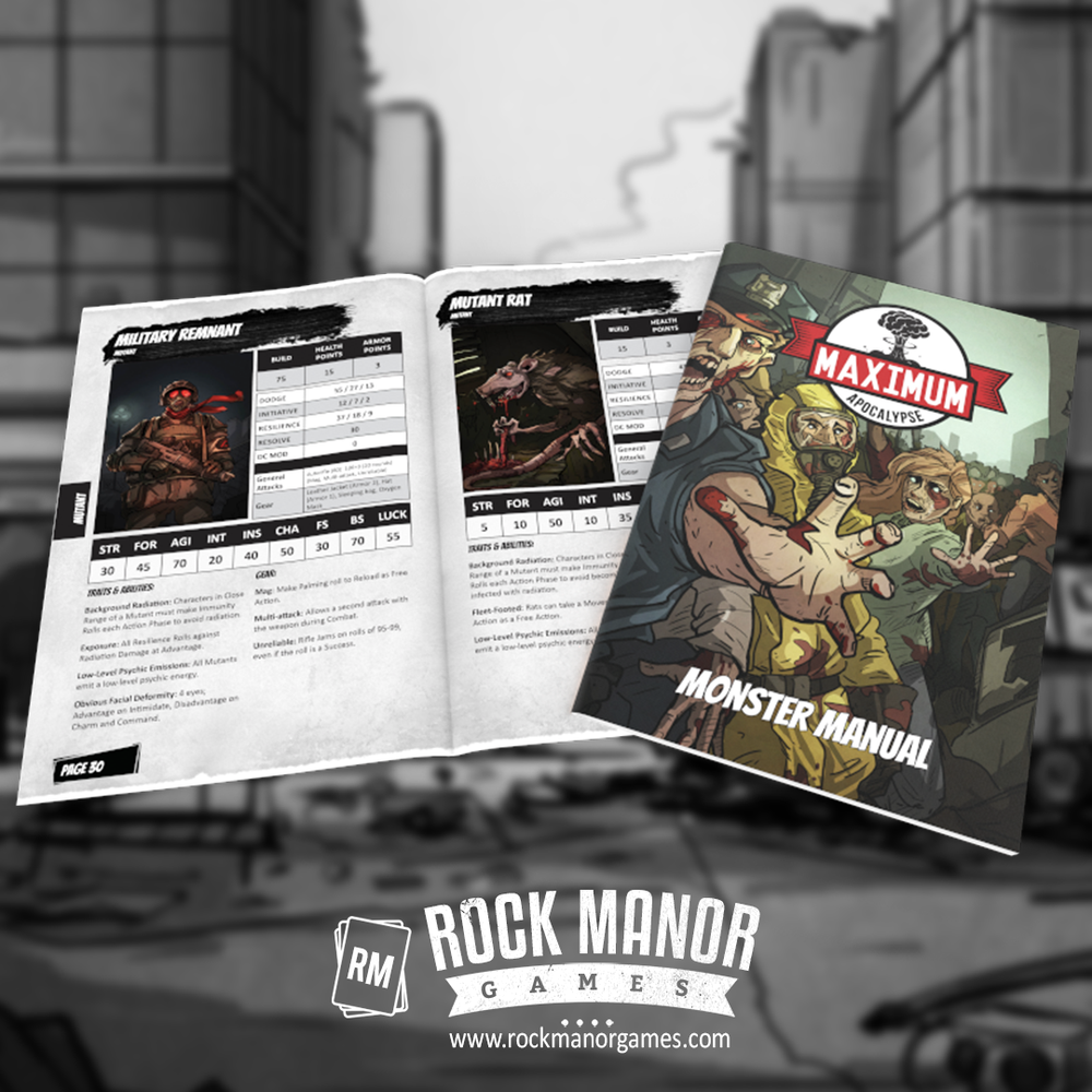 Maximum Apocalypse RPG: Monster Manual (Online Order Only)
