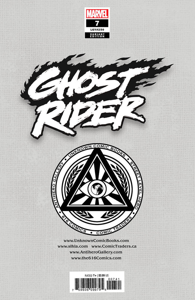 GHOST RIDER #7 UNKNOWN COMICS ALAN QUAH EXCLUSIVE VIRGIN VAR (10/12/2022) (Online Only)