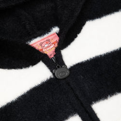 Gloomy Bear Striped Fuzzy Zip Up Jacket (ONLINE ORDER ONLY)