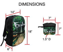 24 LITER Summit GoPak Blue Maze Folding Lightweight Backpack (ONLINE ORDER ONLY)