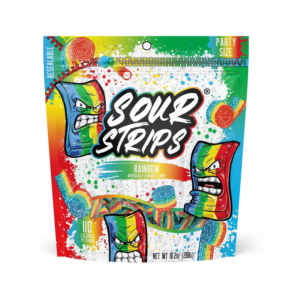 Sour Strips Rainbow Party Size (288g) (ONLINE ORDER ONLY)