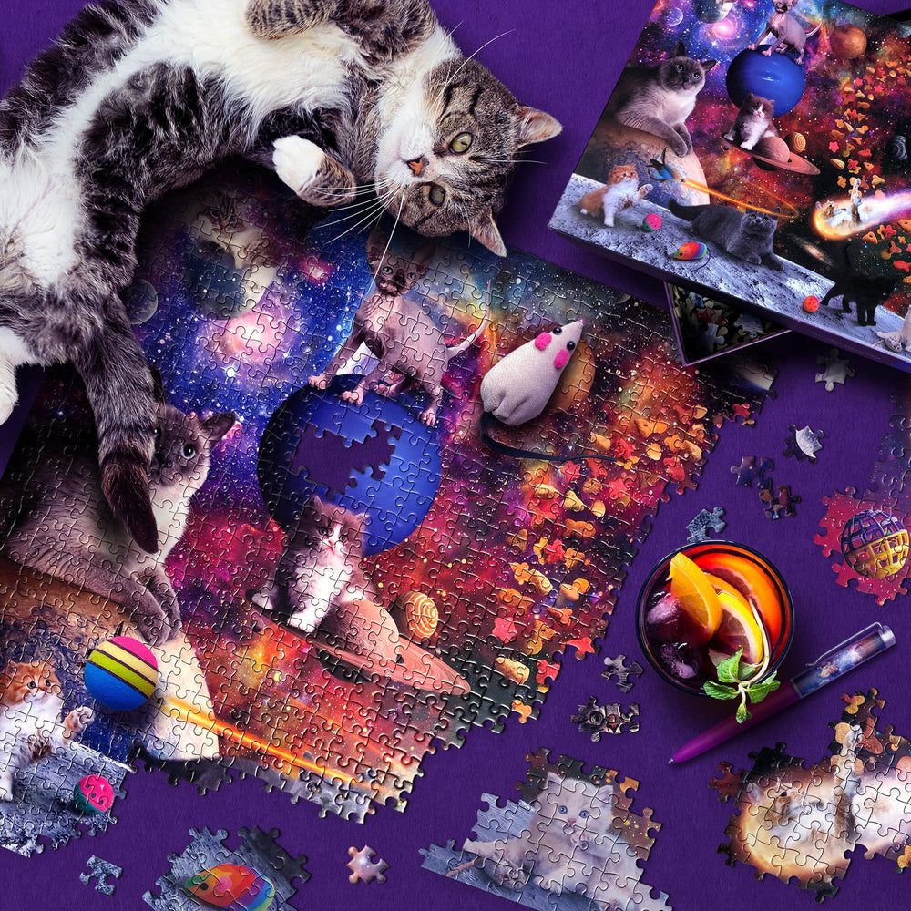 Galaxy Cats 1000 Piece Jigsaw Puzzle Fred (ONLINE ORDER ONLY)