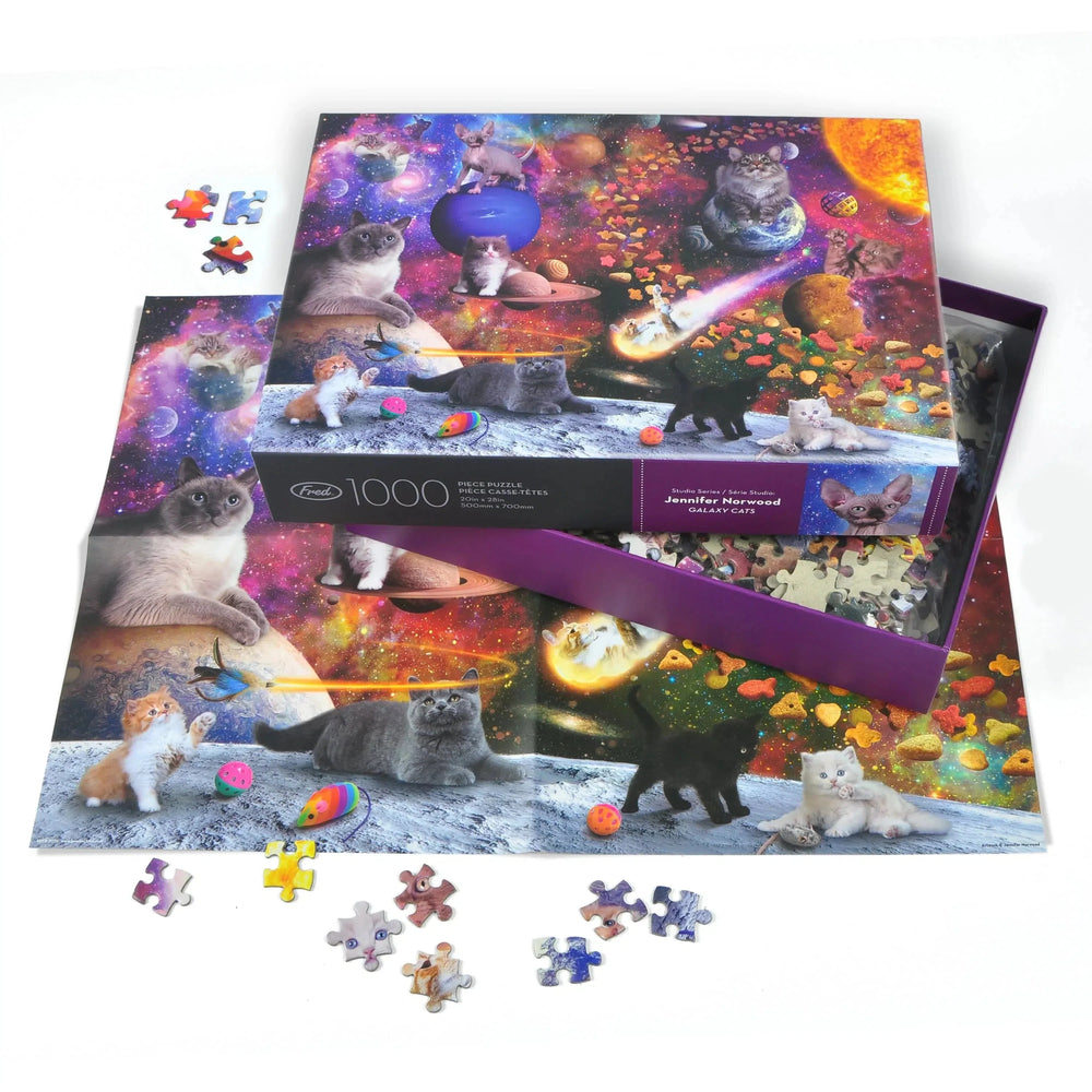 Galaxy Cats 1000 Piece Jigsaw Puzzle Fred (ONLINE ORDER ONLY)