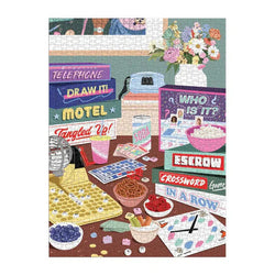Game Night 1000 Piece Jigsaw Puzzle Galison (ONLINE ORDER ONLY)
