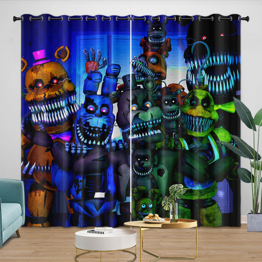 Game Five Nights At Freddys Curtains Blackout Window Drapes (Online Order Only)