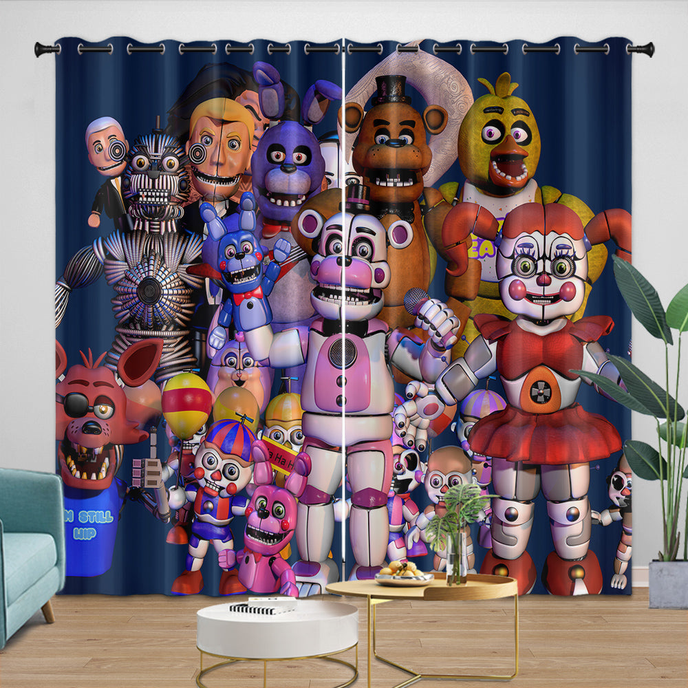 Game Five Nights At Freddys Curtains Blackout Window Drapes (Online Order Only)