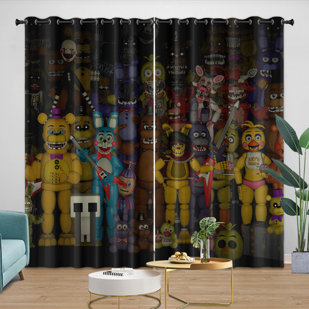 Game Five Nights At Freddys Curtains Blackout Window Drapes (Online Order Only)