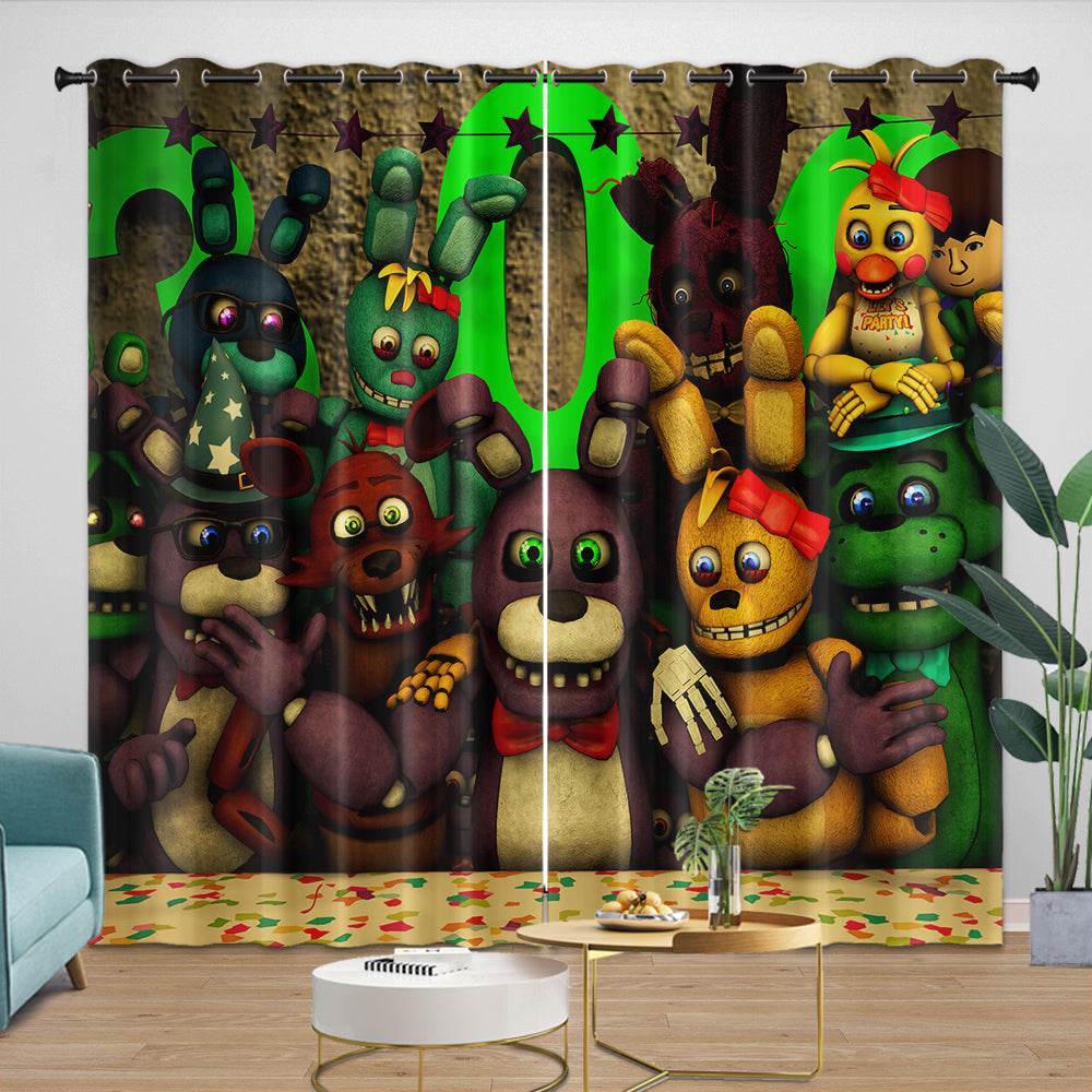 Game Five Nights At Freddys Curtains Blackout Window Drapes (Online Order Only)
