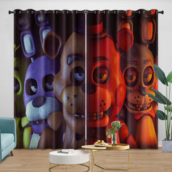 Game Five Nights At Freddys Curtains Pattern Blackout Window Drapes (Online Order Only)