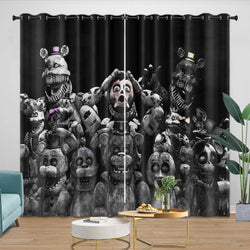 Game Five Nights At Freddys Curtains Pattern Blackout Window Drapes (Online Order Only)