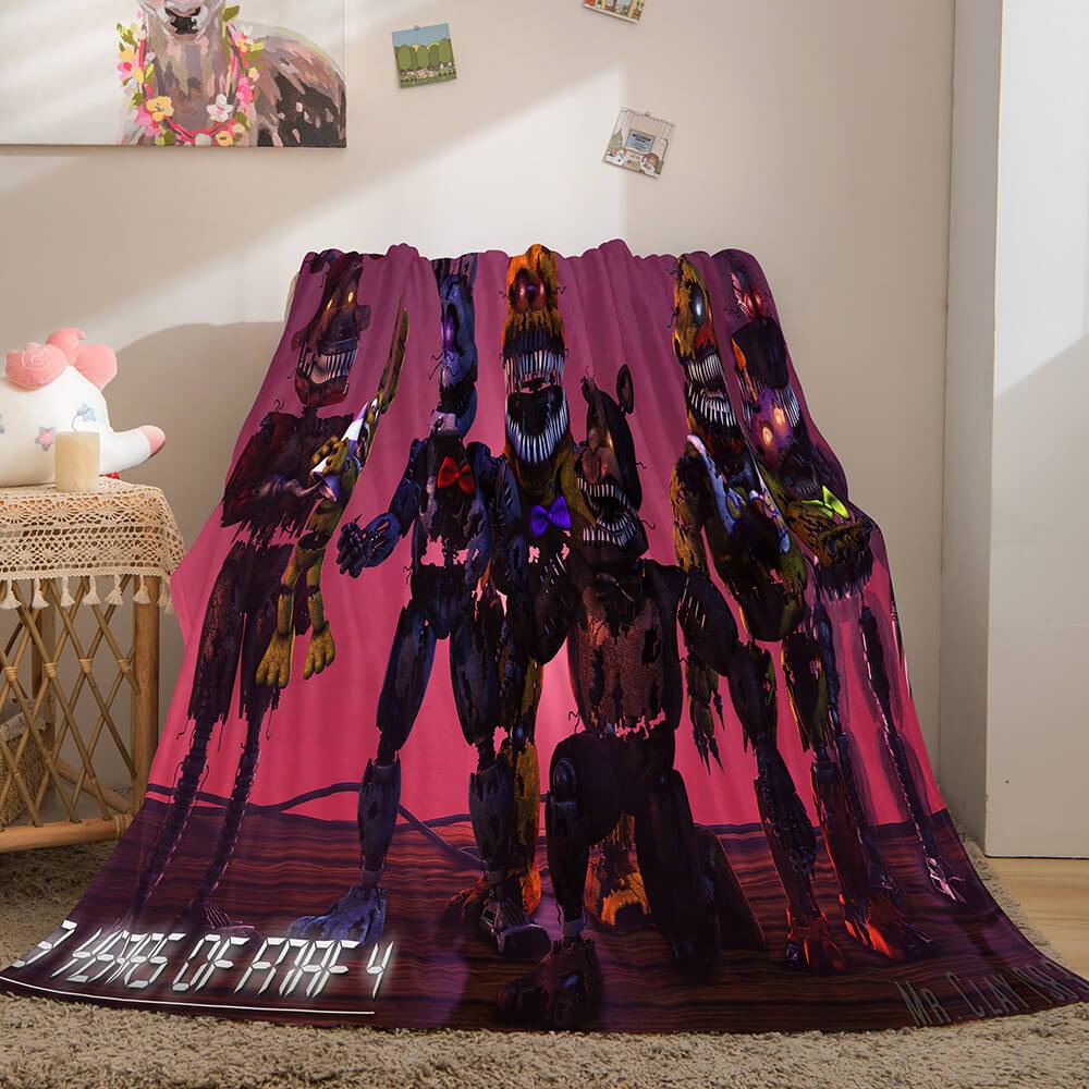 Five Nights at Freddy's Flannel Fleece Blanket (Online Order Only)
