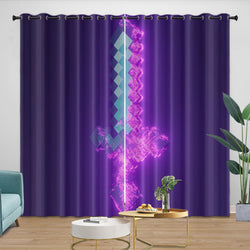 Game Pattern Minecraft Curtains Window Drapes Room Decoration (ONLINE ORDER ONLY)