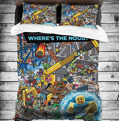 Game Roblox Cosplay Bedding Set Quilt Cover Without Filler
