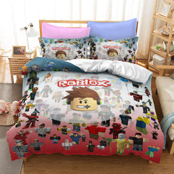 Game Roblox Cosplay Bedding Set Quilt Cover Without Filler