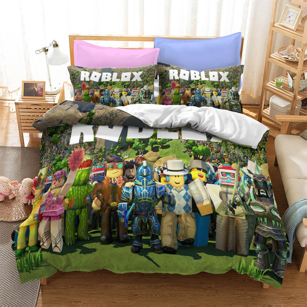 Game Roblox Cosplay Bedding Set Quilt Cover Without Filler (Online Order Only)