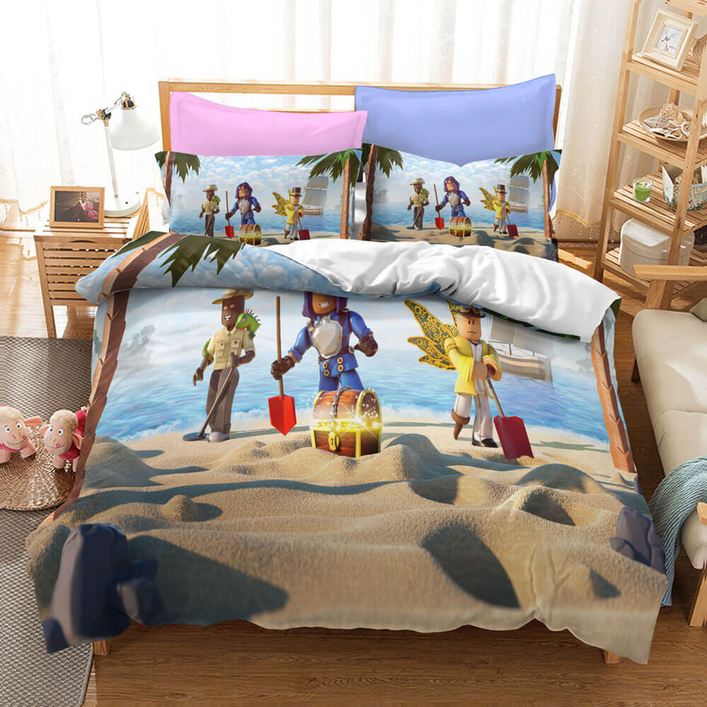 Game Roblox Cosplay Bedding Set Quilt Cover Without Filler (Online Order Only)