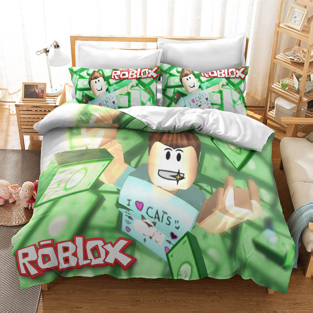 Game Roblox Cosplay Bedding Set Quilt Cover Without Filler (Online Order Only)
