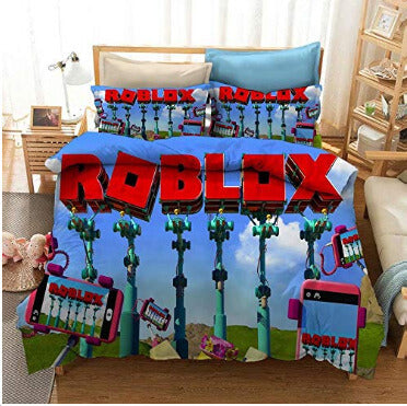 Game Roblox Cosplay Bedding Set Quilt Covers Without Filler (Online Order Only)