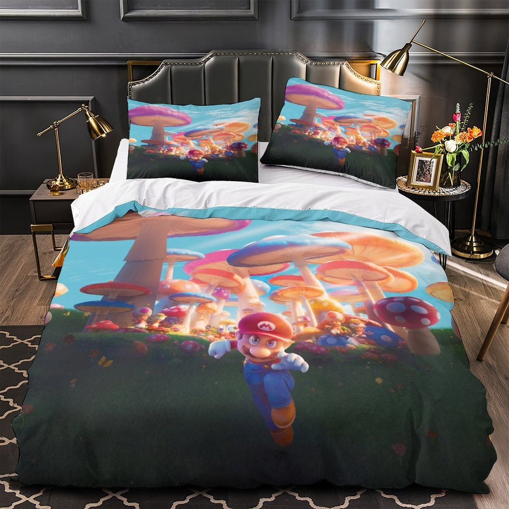 Game Super Mario Duvet Cover Pattern Bedding Set Without Filler (ONLINE ORDER ONLY)