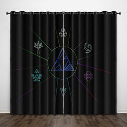Game The Legend of Zelda Curtains Pattern Blackout Window Drapes (Online Order Only)