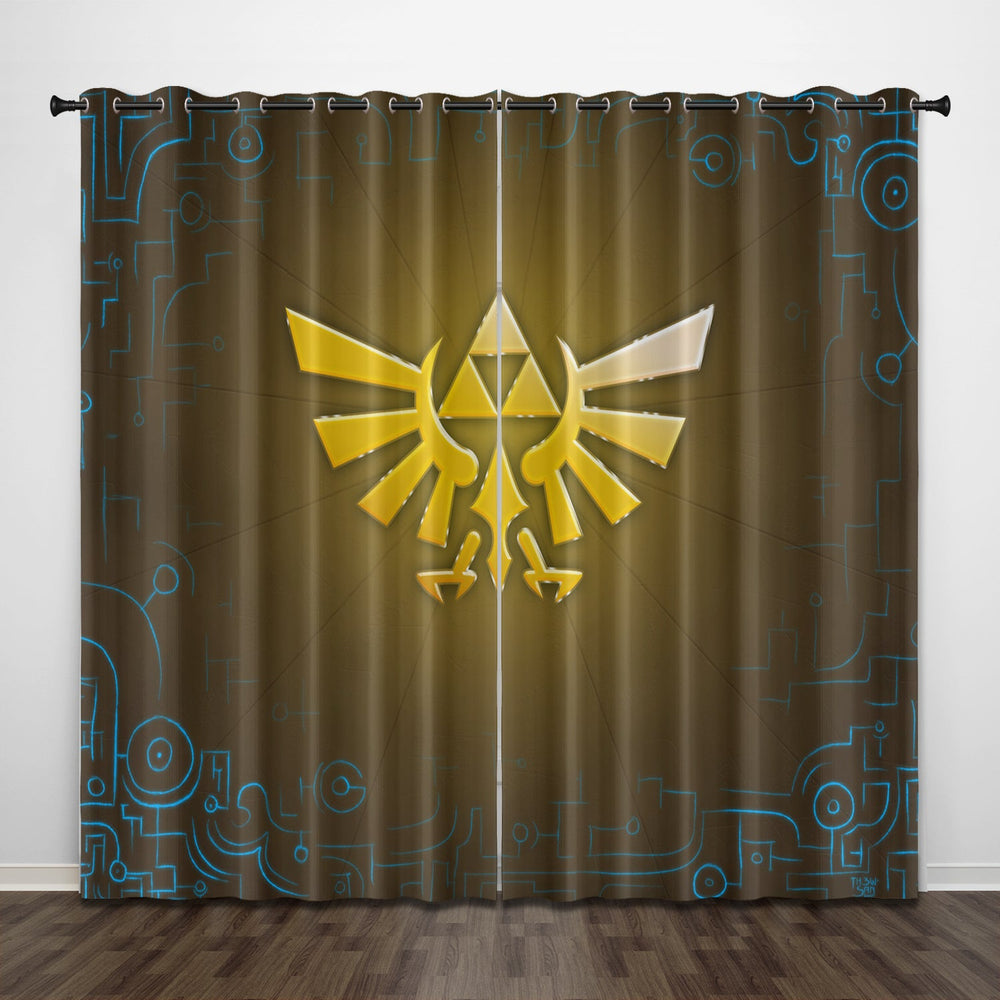 Game The Legend of Zelda Curtains Pattern Blackout Window Drapes (Online Order Only)