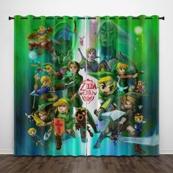 Game The Legend of Zelda Curtains Pattern Blackout Window Drapes (Online Order Only)