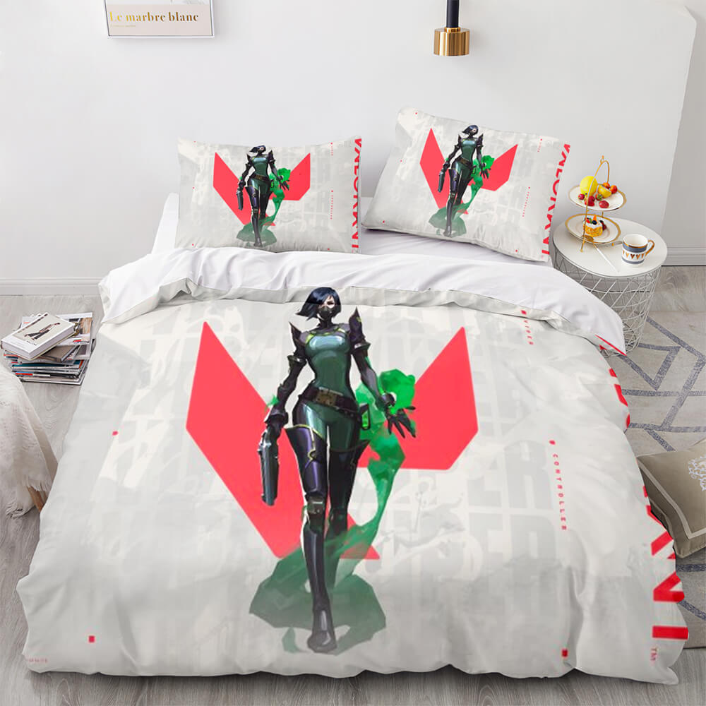 Game VALORANT Bedding Set Quilt Cover Without Filler (Online Order Only)
