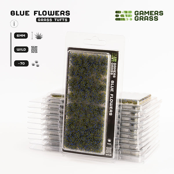 Gamers Grass Tufts: Blue Flowers - Wild