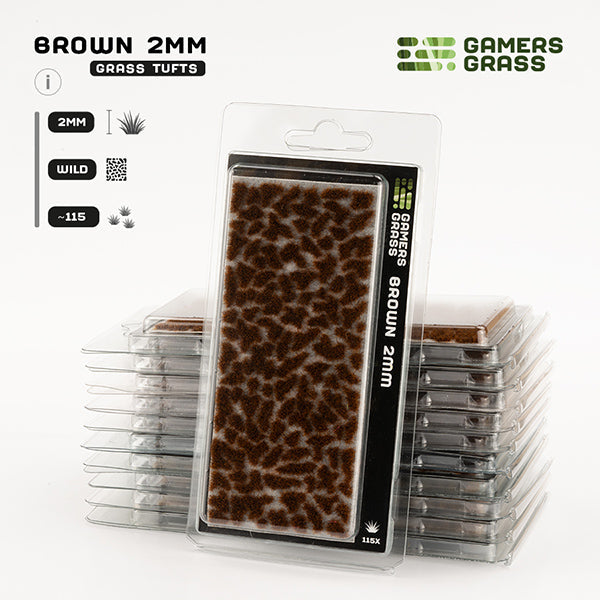 Gamers Grass Tufts: Brown 2mm- Wild (ONLINE ORDER ONLY)
