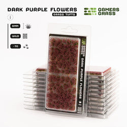 Gamers Grass Tufts: Dark Purple Flowers - Wild