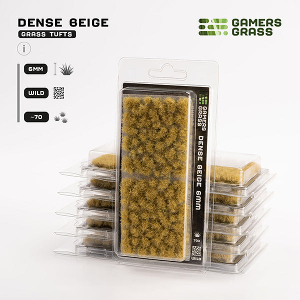 Gamers Grass Tufts: Dense Beige - 6mm - Wild