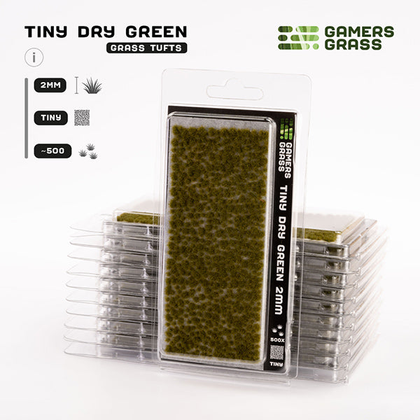 Gamers Grass Tufts: Dry Green- Tiny (ONLINE ORDER ONLY)