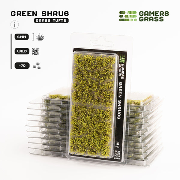 Gamers Grass Tufts: Green Shrub- Wild (ONLINE ORDER ONLY)