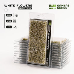 Gamers Grass Tufts: White Flowers- Wild (ONLINE ORDER ONLY)