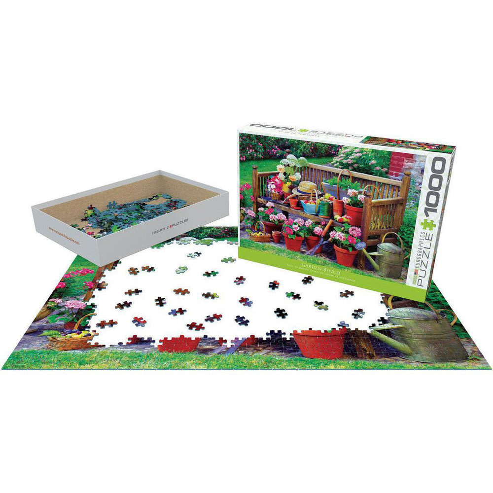 Garden Bench 1000 Piece Jigsaw Puzzle Eurographics (ONLINE ORDER ONLY)