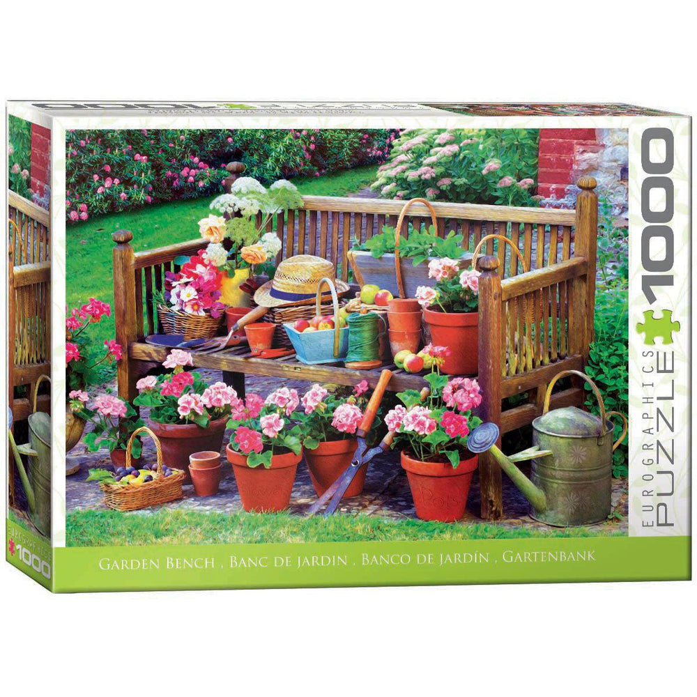 Garden Bench 1000 Piece Jigsaw Puzzle Eurographics (ONLINE ORDER ONLY)