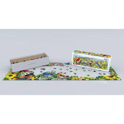 Garden Birds 1000 Piece Panoramic Jigsaw Puzzle Eurographics (ONLINE ORDER ONLY)