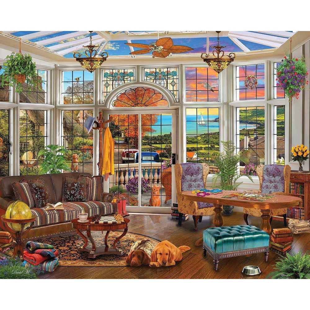 Garden Room 1000 Piece Jigsaw Puzzle White Mountain (ONLINE ORDER ONLY)