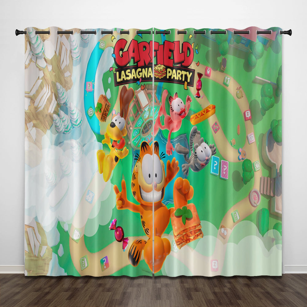 Garfield Curtains Pattern Blackout Window Drapes (Online Order Only)