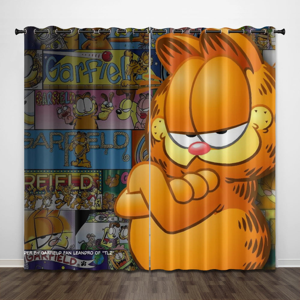 Garfield Curtains Pattern Blackout Window Drapes (Online Order Only)