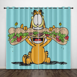 Garfield Curtains Pattern Blackout Window Drapes (Online Order Only)