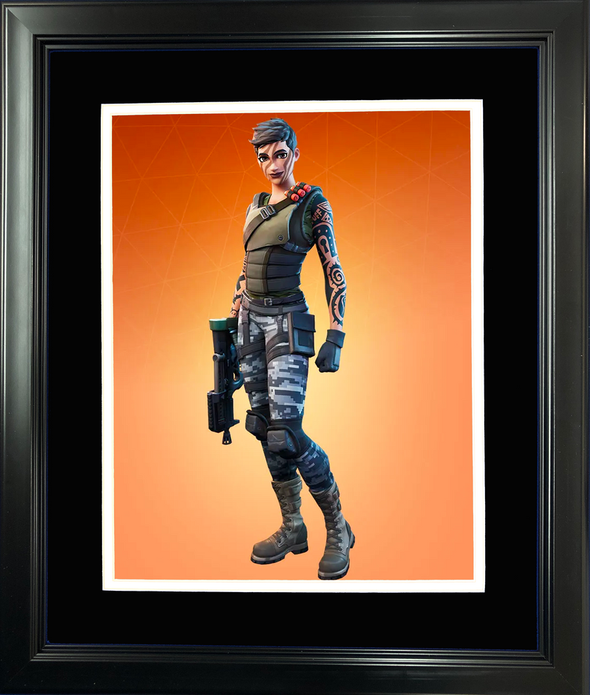 Framed Gear Specialist Maya Legendary Fortnite Skin 11"x14" Video Game Photo (ONLINE ORDER ONLY)