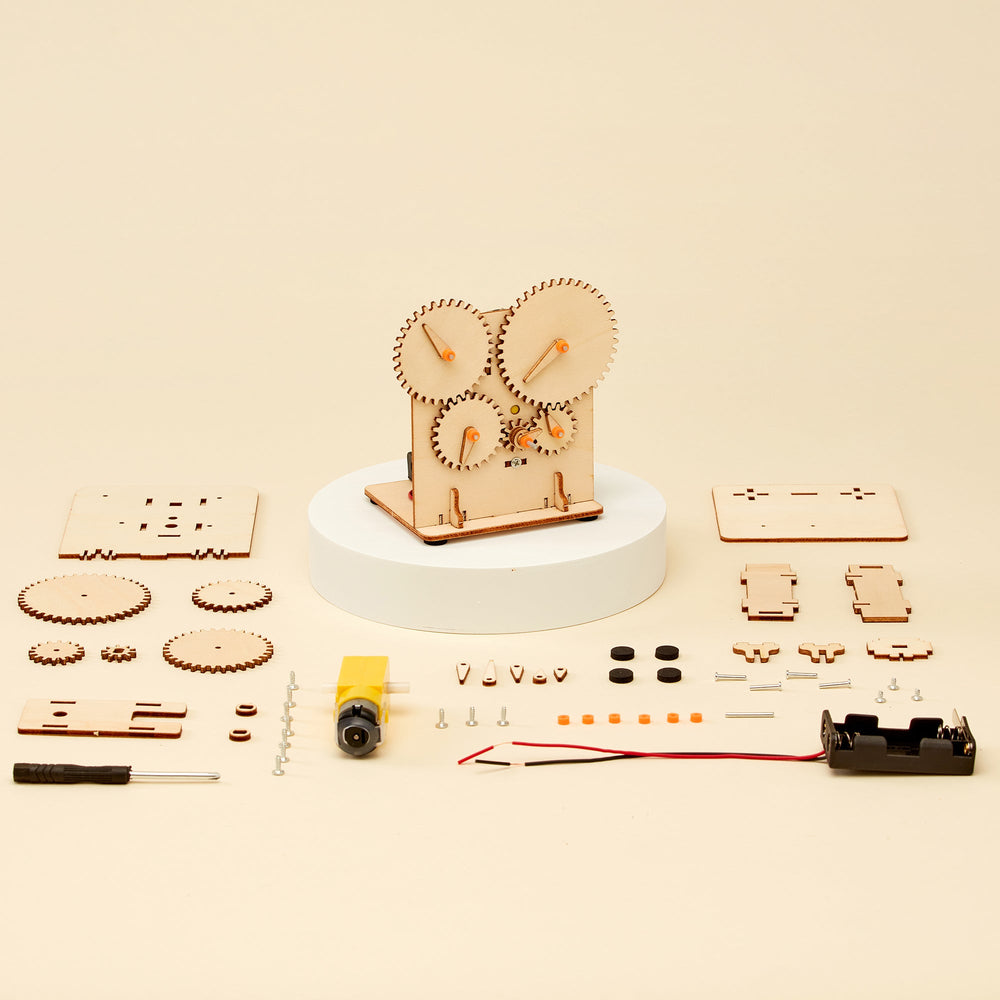 Gear Train DIY Kit, Educational STEM Toy (ONLINE ORDER ONLY)